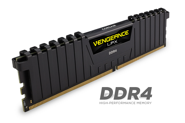 Ram PC Corsair Vengeance LPX 8GB Bus 2400MHz DDR4 C14 (CMK8GX4M1A2400C14) 818KT